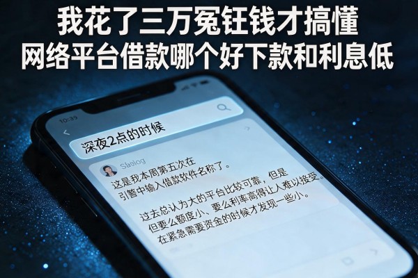 我花了三万冤枉钱才搞懂网络平台借款哪个好下款和利息低