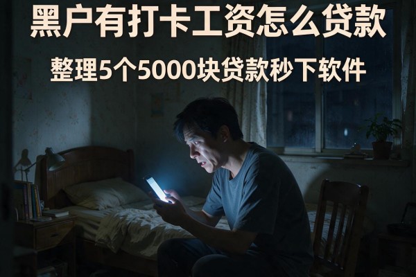 黑户有打卡工资怎么贷款，整理5个5000块贷款秒下软件