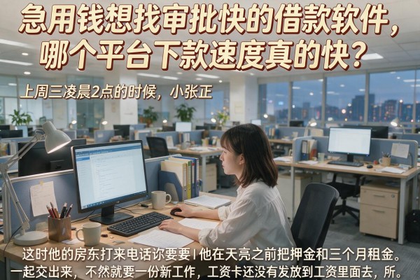 急用钱想找审批快的借款软件，哪个平台下款速度真的快？