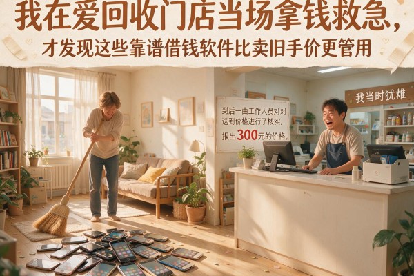 我在爱回收门店当场拿钱救急，才发现这些靠谱借钱软件比卖旧手机更管用