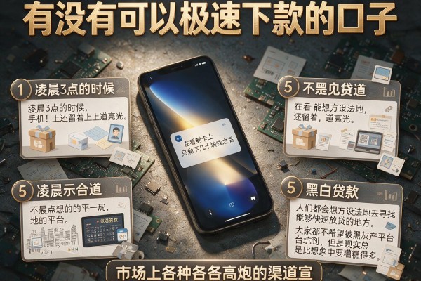 有没有可以极速下款的口子，细致阐述5个黑白贷款不是高炮的平台