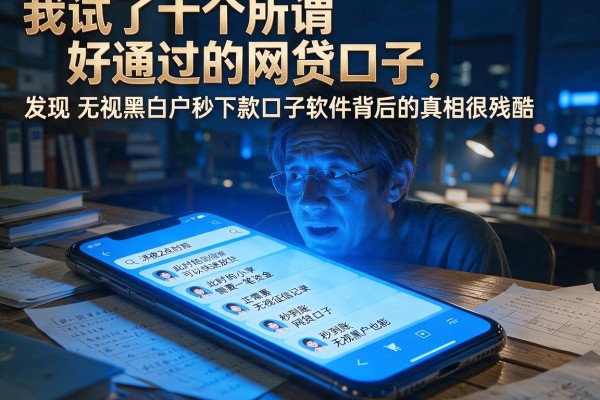 我试了十个所谓好通过的网贷口子，发现无视黑白户秒下款口子软件背后的真相很残酷