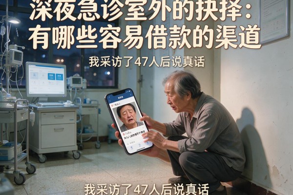 深夜急诊室外的抉择：有哪些容易借款的渠道，我采访了47人后说真话