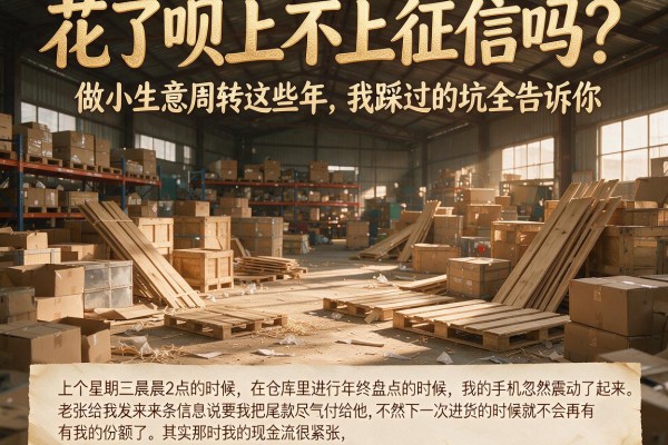花了呗上不上征信吗？做小生意周转这些年，我踩过的坑全告诉你