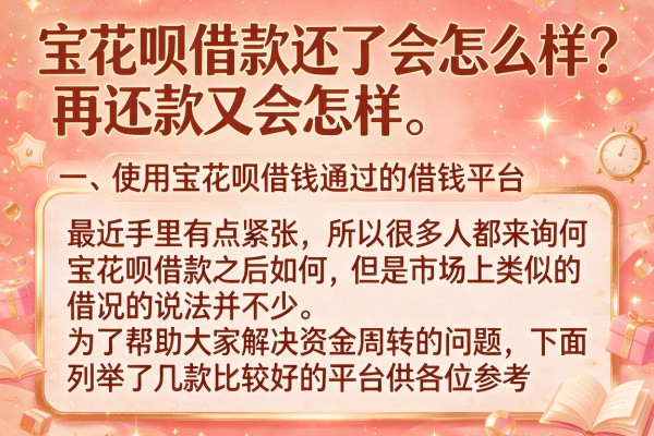 宝花呗借款还了会怎么样？盘点几个容易通过的借钱平台