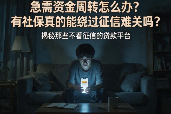 急需资金周转怎么办？有社保真的能绕过征信难关吗？揭秘那些不看征信的贷款平台