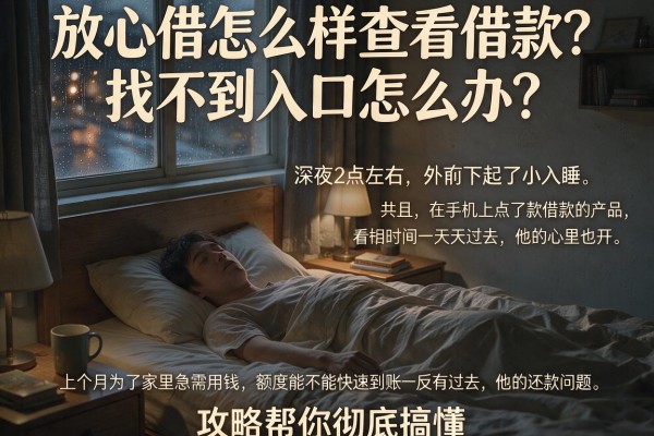 放心借怎么样查看借款？找不到入口怎么办？这篇攻略帮你彻底搞懂