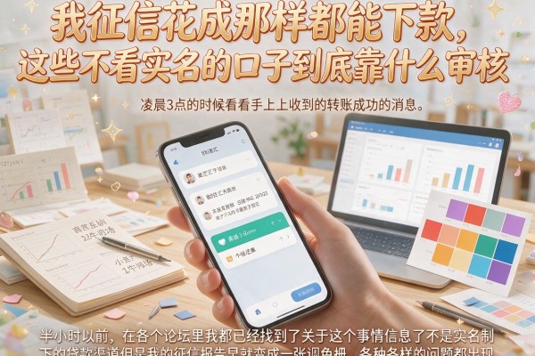 我征信花成那样都能下款，这些不看实名的口子到底靠什么审核