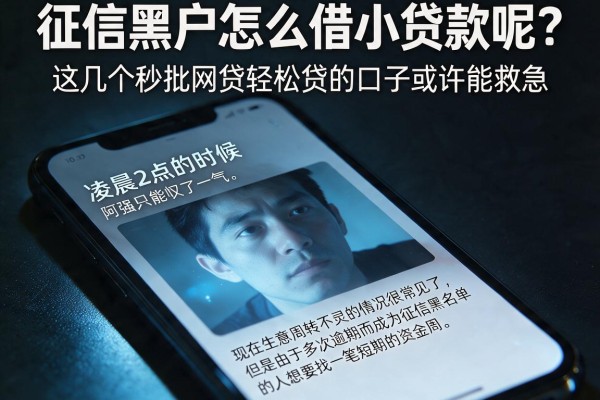 征信黑户怎么借小贷款呢？这几个秒批网贷轻松贷的口子或许能救急