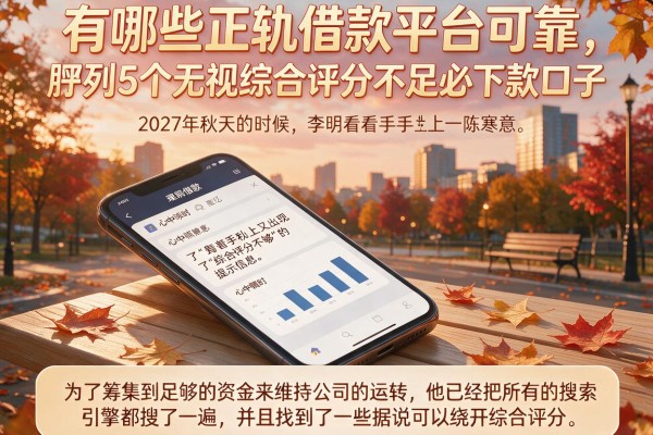 有哪些正轨借款平台可靠，胪列5个无视综合评分不足必下款口子