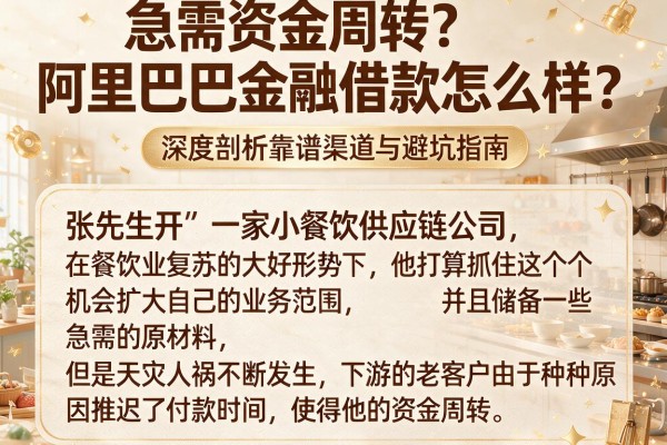 急需资金周转？阿里巴巴金融借款怎么样？深度剖析靠谱渠道与避坑指南