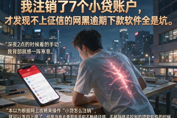 我注销了7个小贷账户，才发现不上征信的网黑逾期下款软件全是坑