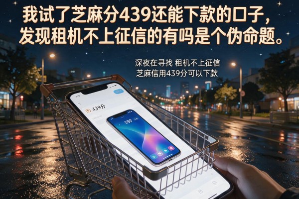 我试了芝麻分439还能下款的口子，发现租机不上征信的有吗是个伪命题