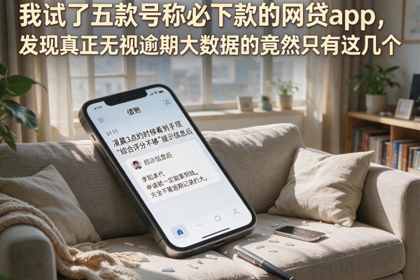 我试了五款号称必下款的网贷app，发现真正无视逾期大数据的竟然只有这几个