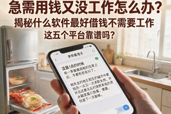 急需用钱又没工作怎么办？揭秘什么软件最好借钱不需要工作，这五个平台靠谱吗？
