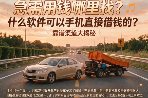 急需用钱哪里找？什么软件可以手机直接借钱的？靠谱渠道大揭秘