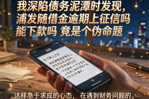 我深陷债务泥潭时发现，浦发随借金逾期上征信吗能下款吗竟是个伪命题