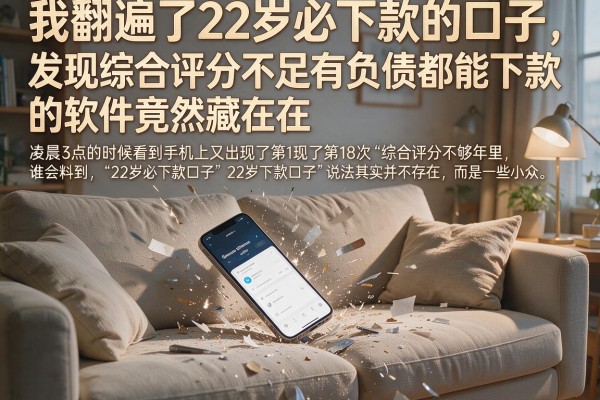 我翻遍了22岁必下款的口子，发现综合评分不足有负债都能下款的软件竟然藏在