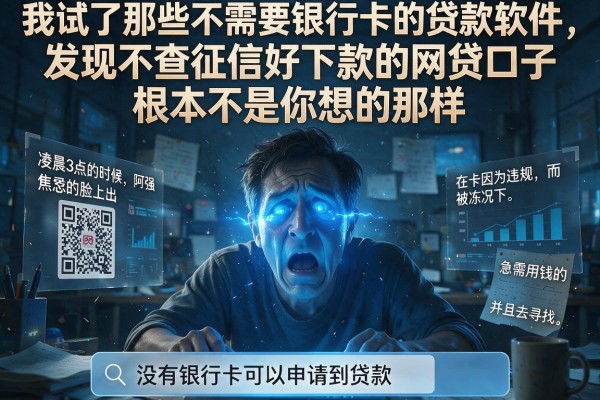 我试了那些不需要银行卡的贷款软件，发现不查征信好下款的网贷口子根本不是你想的那样