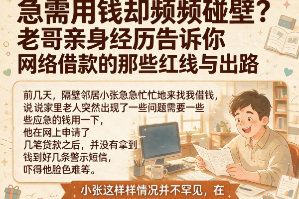 急需用钱却频频碰壁？老哥亲身经历告诉你网络借款的那些红线与出路