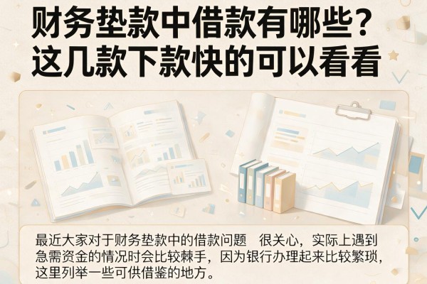 财务垫款中借款有哪些？这几款下款快的可以看看