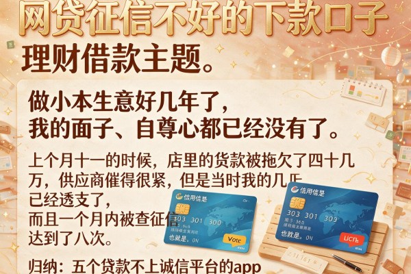网贷征信不好的下款口子，归纳五个贷款不上诚信平台的app