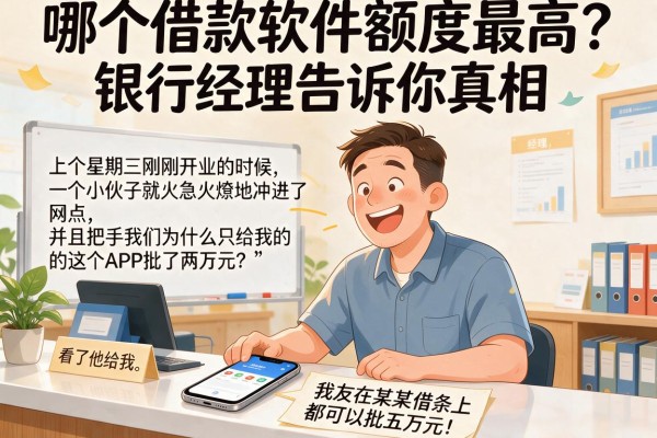 哪个借款软件额度最高?银行经理告诉你真相