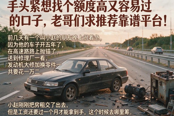 手头紧想找个额度高又容易过的口子,老哥们求推荐靠谱平台!