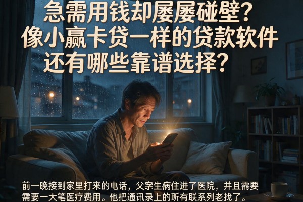急需用钱却屡屡碰壁？像小赢卡贷‌一样的贷款软件还有哪些靠谱选择？