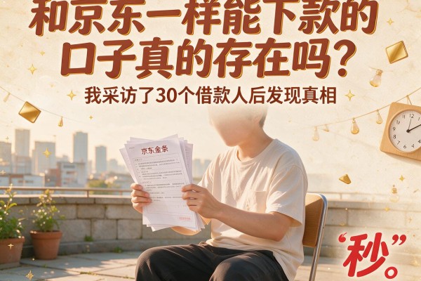 和京东一样能下款的口子真的存在吗？我采访了30个借款人后发现真相