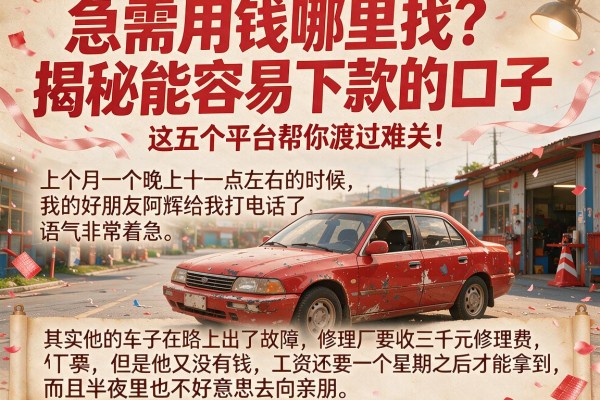 急需用钱哪里找？揭秘能容易下款的口子，这五个平台帮你渡过难关！