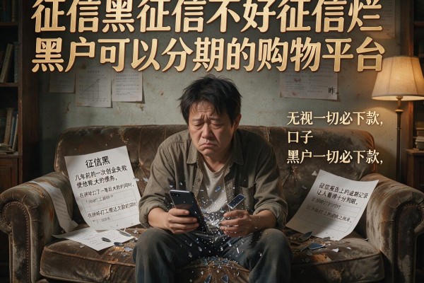 征信黑征信不好征信烂黑户可以分期的购物平台，罗列五个无视一切必下款的口子