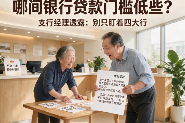 哪间银行贷款门槛低些？支行经理透露：别只盯着四大行