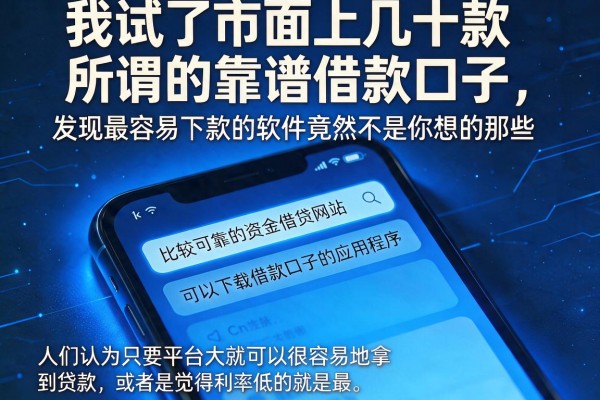 我试了市面上几十款所谓的靠谱借款口子，发现最容易下款的软件竟然不是你想的那些