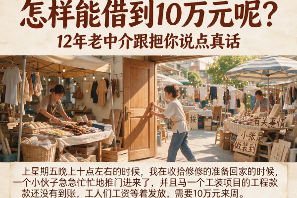 怎样能借到10万元呢？12年老中介跟你说点真话