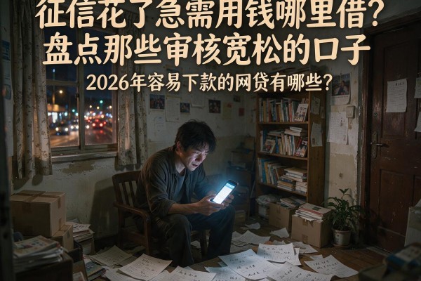 征信花了急需用钱哪里借？盘点那些审核宽松的口子，2026年容易下款的网贷有哪些？