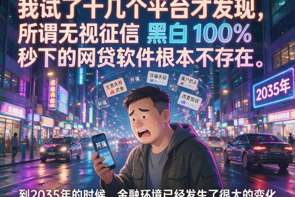 我试了十几个平台才发现，所谓无视征信黑白100%秒下的网贷软件根本不存在
