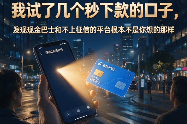 我试了几个秒下款的口子，发现现金巴士和不上征信的平台根本不是你想的那样