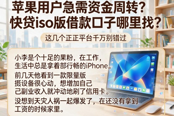 苹果用户急需资金周转？快贷ios版借款口子哪里找？这几个正规平台千万别错过