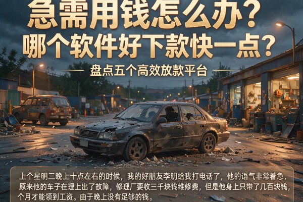 急需用钱怎么办？哪个软件好下款快一点？盘点五个高效放款平台