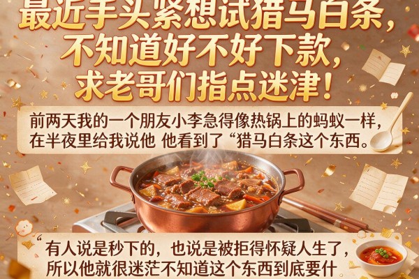 最近手头紧想试猎马白条,不知道好不好下款,求老哥们指点迷津!