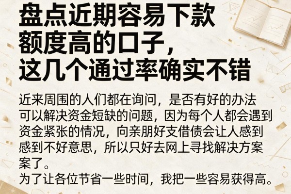 盘点近期容易下款额度高的口子，这几个通过率确实不错