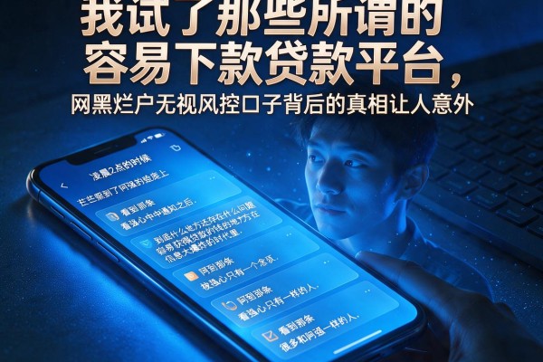 我试了那些所谓的容易下款贷款平台，网黑烂户无视风控口子背后的真相让人意外