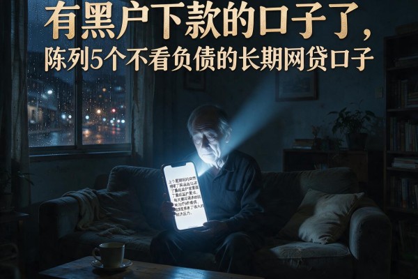 有黑户下款的口子了，陈列5个不看负债的长期网贷口子