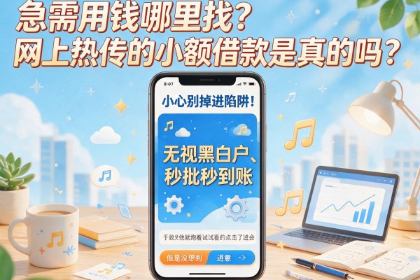 急需用钱哪里找？网上热传的小额借款新口子是真的吗？小心别掉进陷阱！