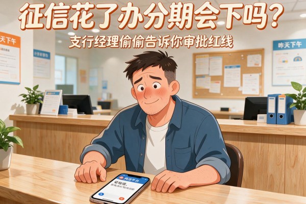 征信花了办分期会下吗？支行经理偷偷告诉你审批红线