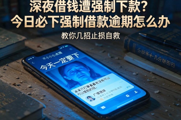 深夜借钱遭强制下款?今日必下强制借款逾期怎么办,教你几招止损自救
