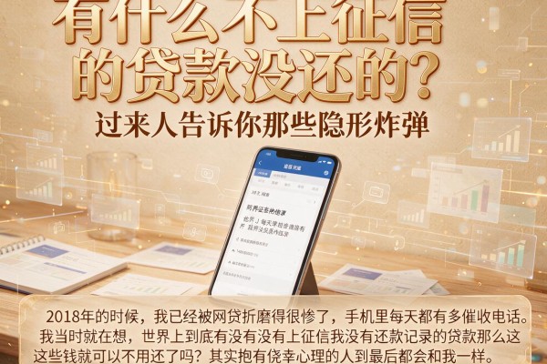 有什么不上征信的贷款没还的？过来人告诉你那些隐形炸弹