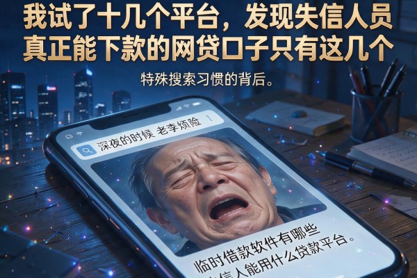 我试了十几个平台，发现失信人员真正能下款的网贷口子只有这几个