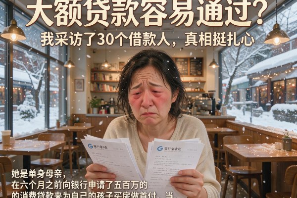 大额贷款容易通过？我采访了30个借款人，真相挺扎心